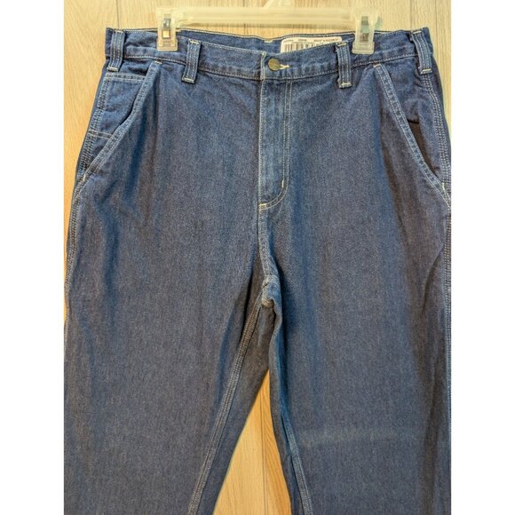 Carhartt 382-83 Dungaree Fit Utility Jeans Relaxed Men's Denim Loose Work Wear - Picture 2 of 10